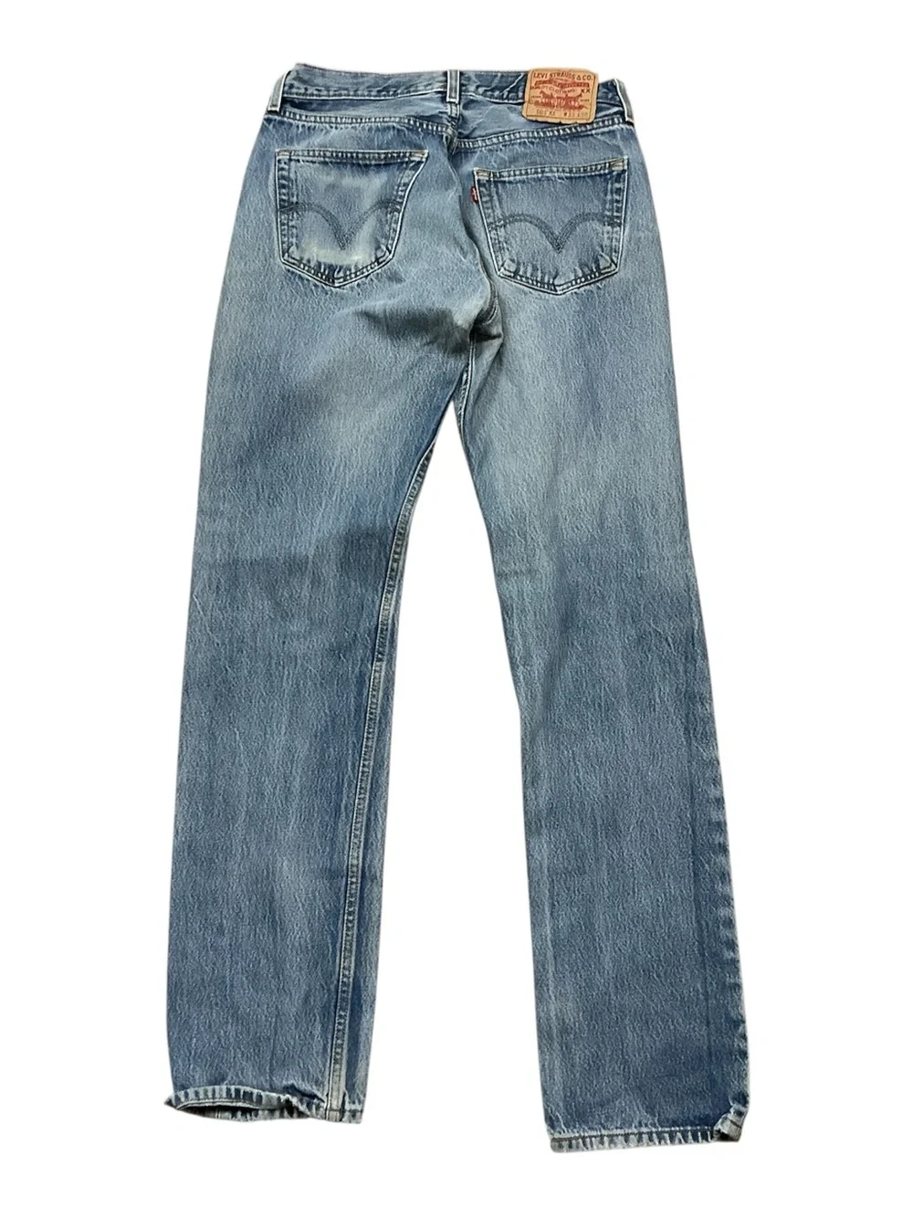 Vintage Levi’s 501XX button fly medium wash straight leg jeans 32 x 32